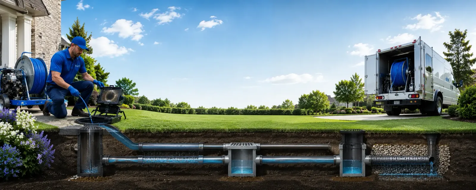 Outdoor drain cleaning information for Stallings, NC